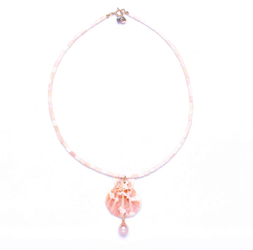 Conch Shell Pearl Necklace