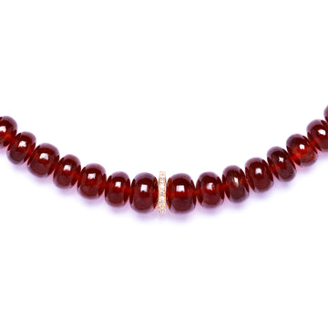Garnet and Diamond Necklace (Large)