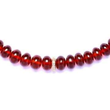 Garnet and diamond necklace (medium)