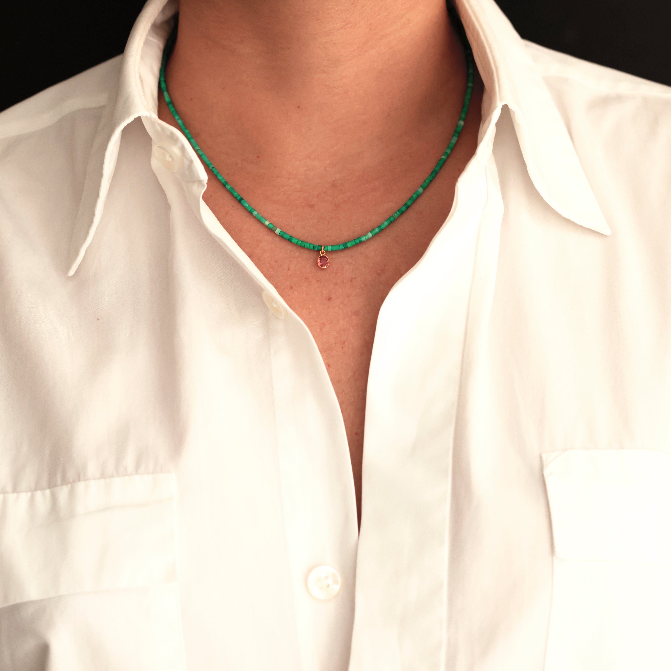 TURQUOISE AND SAPPHIRE NECKLACE YENDEN