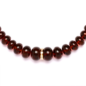 amber and diamond necklace
