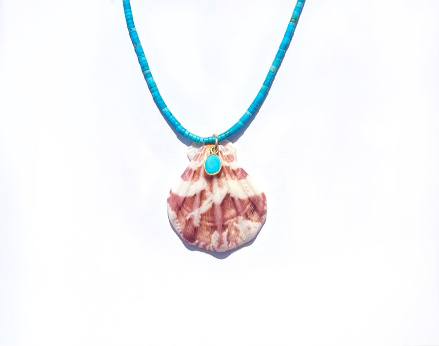 Turquoise shell necklace