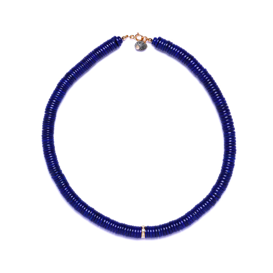 lapis lazuli and diamond necklace