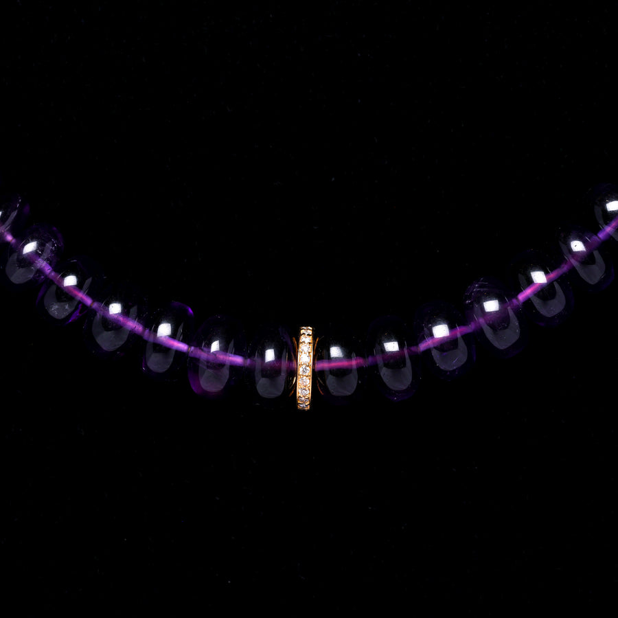 Amethyst and Diamond Necklace