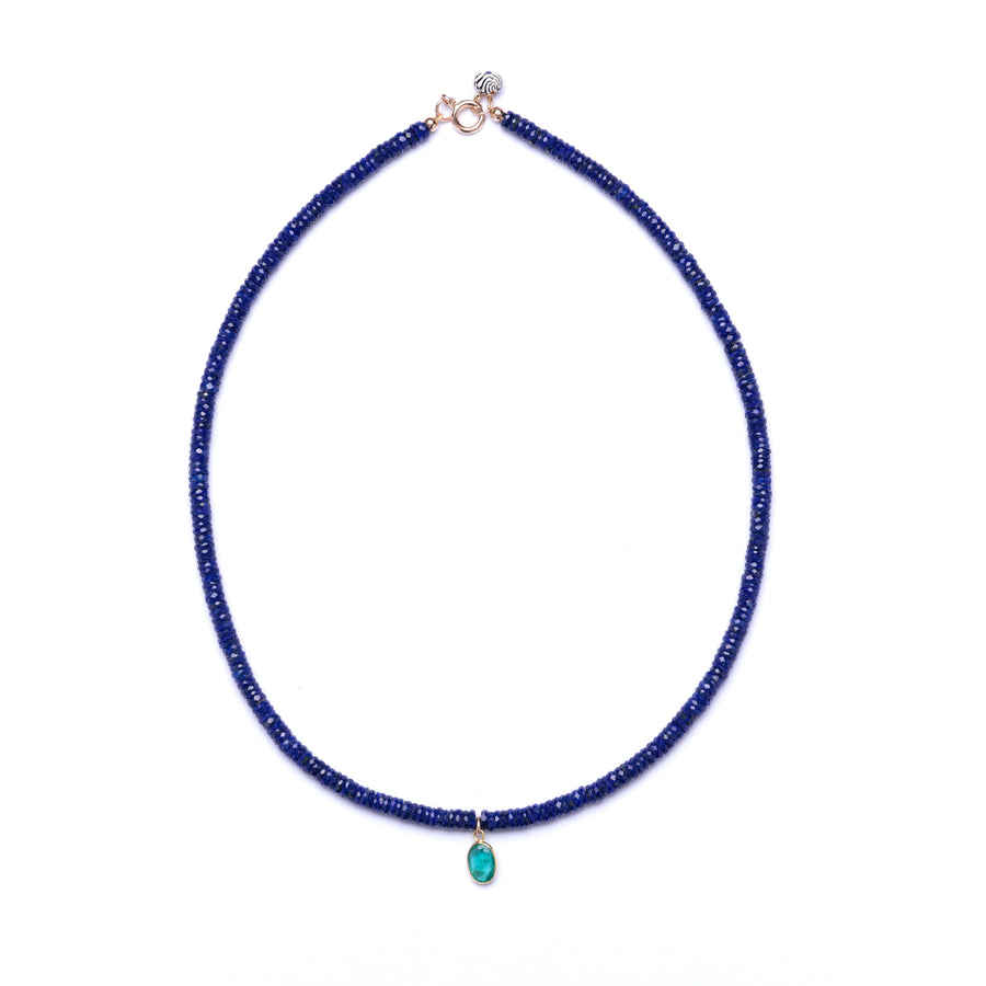 Lapis and Emerald Necklace