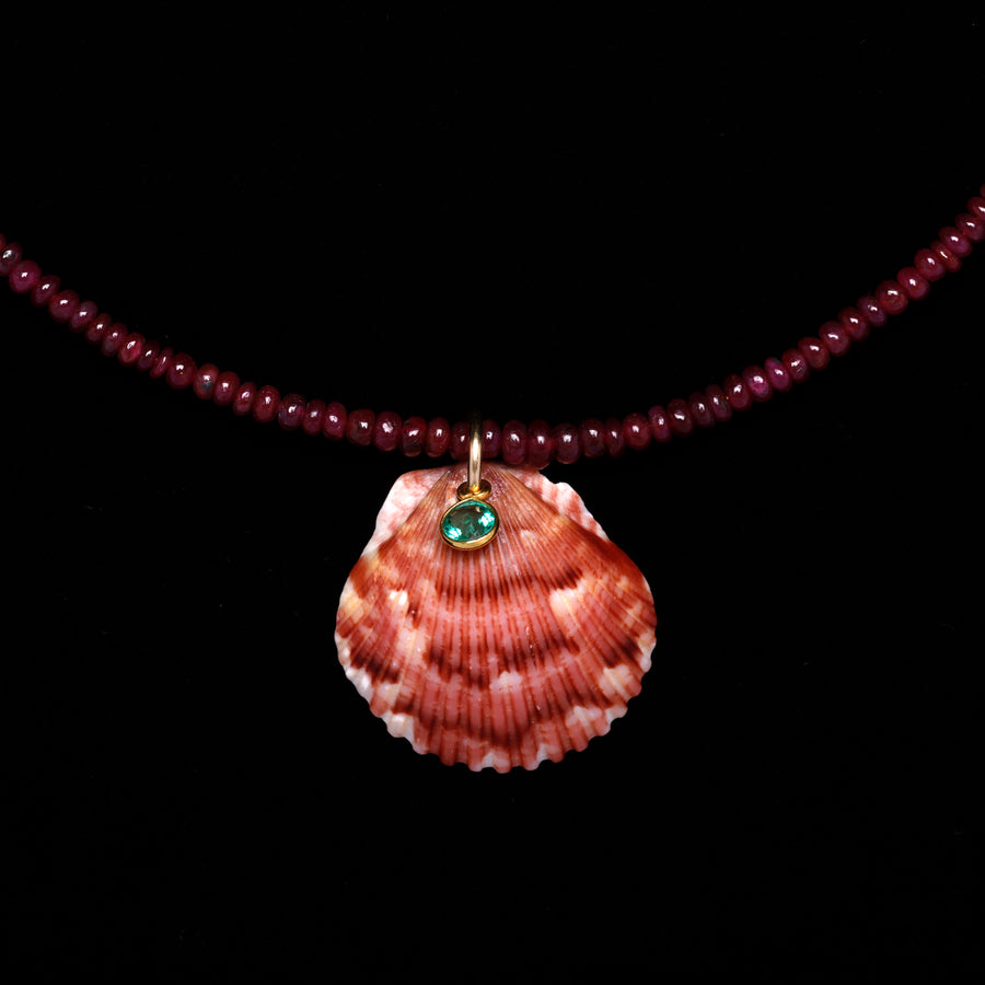 Ruby Shell ruby shell necklace – YENDEN