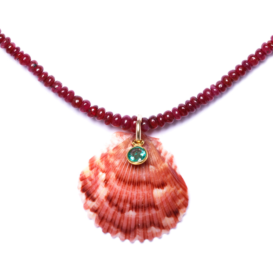 Ruby Shell ruby shell necklace – YENDEN