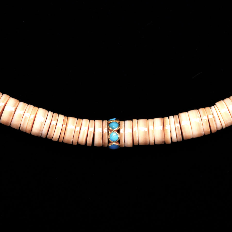 Shell and Turquoise Necklace