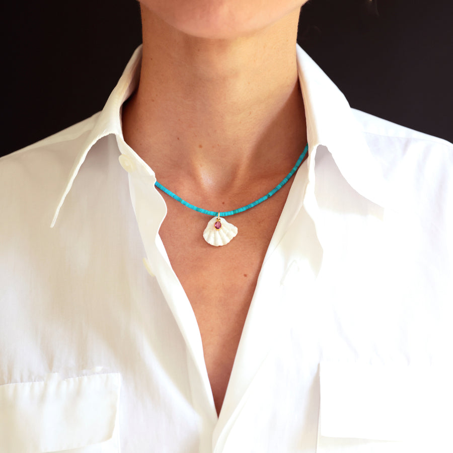 Turquoise Shell Necklace