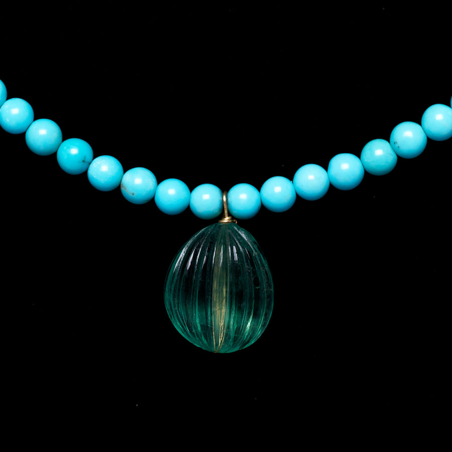 Turquoise and Fluorite Necklace