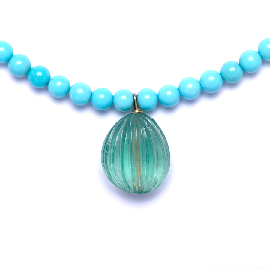 Turquoise and Fluorite Necklace