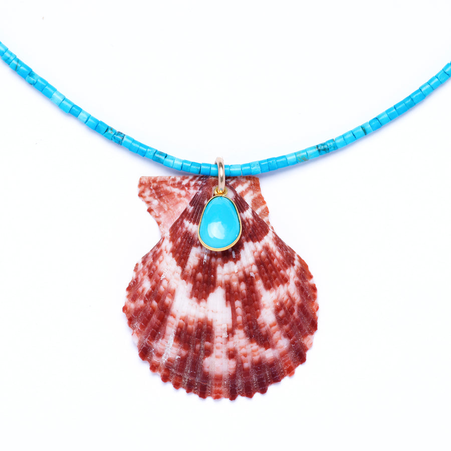 Turquoise shell necklace