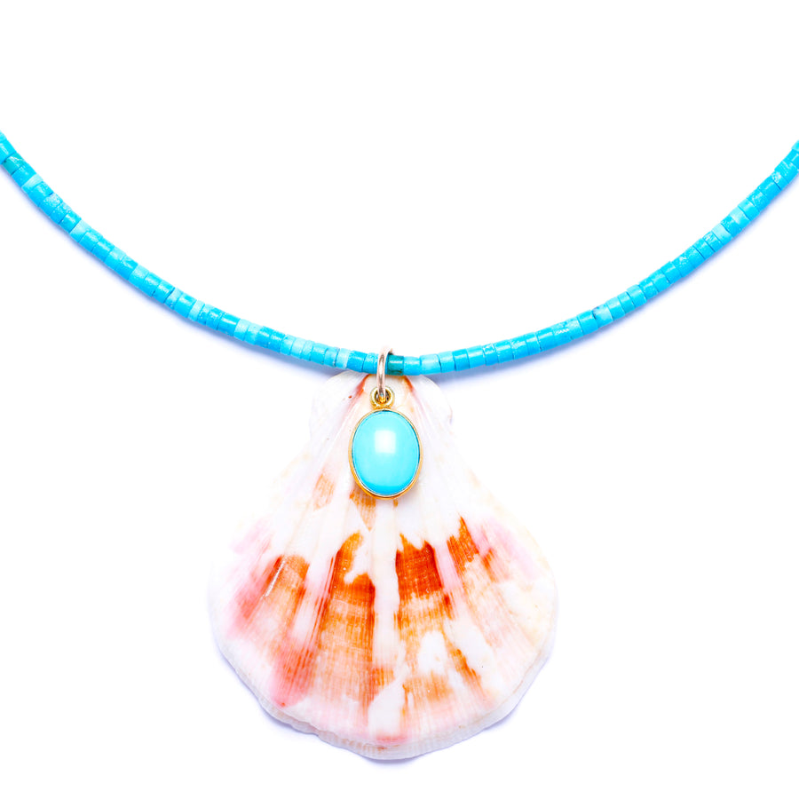 Turquoise Shell Necklace