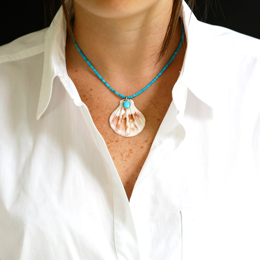 Turquoise Shell Necklace