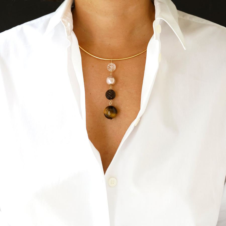 Bocce pendant neutral/browns