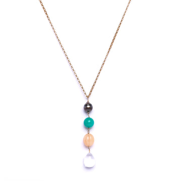 bocce chrysoprase and Tahitian Pearl