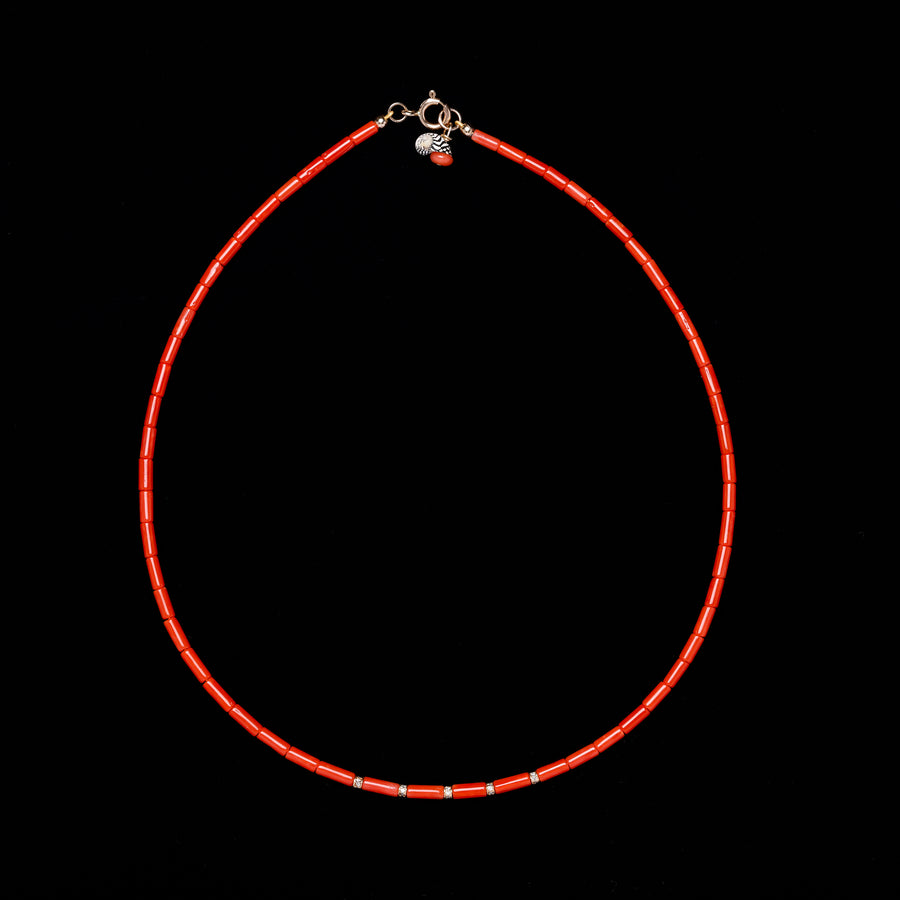 diamond beaded necklace