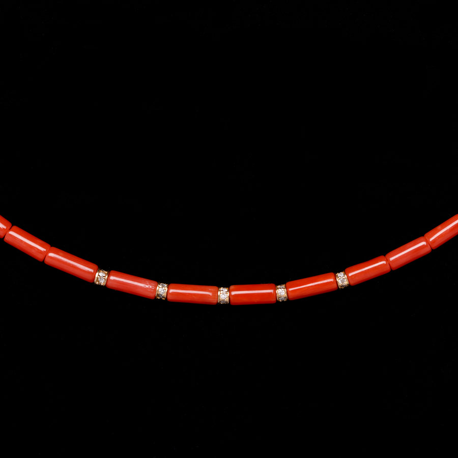 diamond beaded necklace