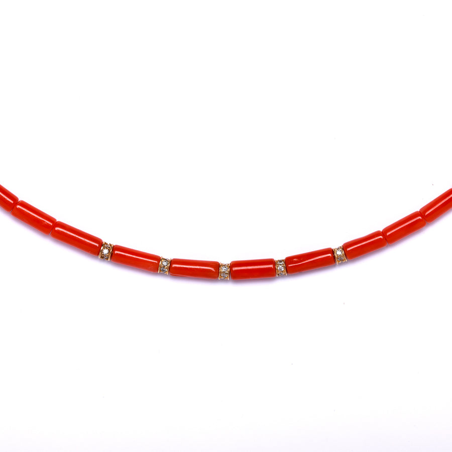 diamond beaded necklace