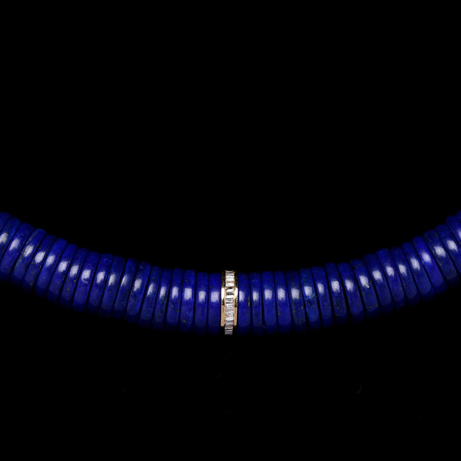 lapis lazuli and diamond necklace