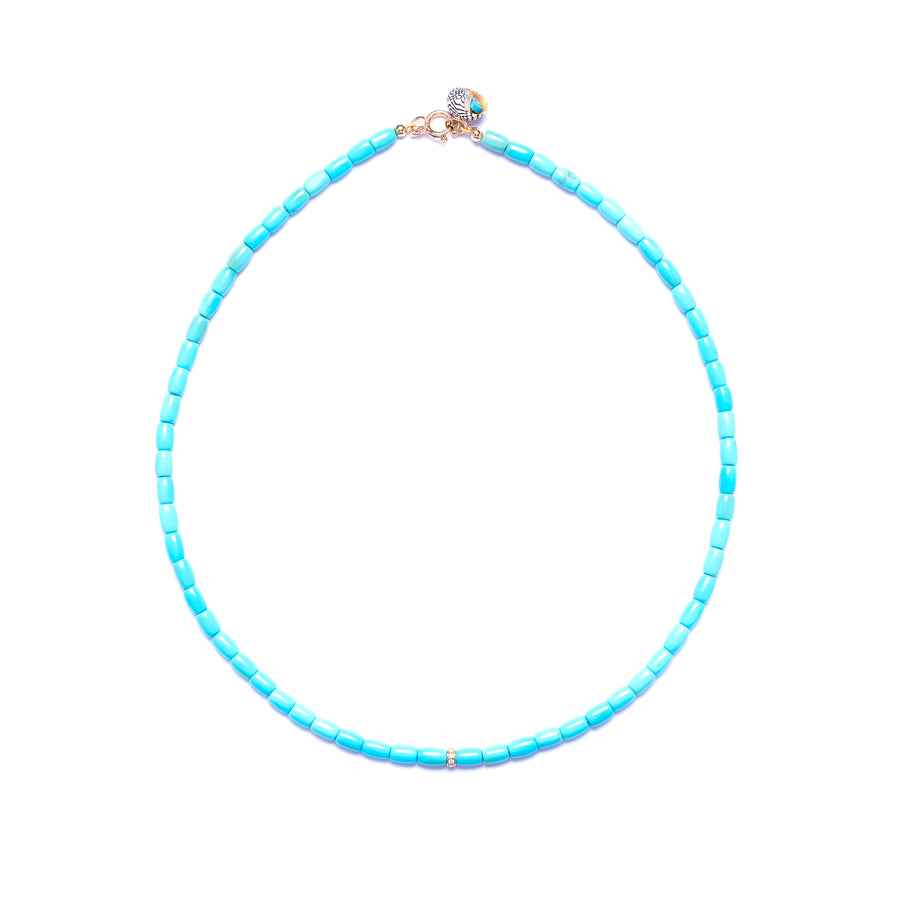 Sleeping Beauty and diamond necklace