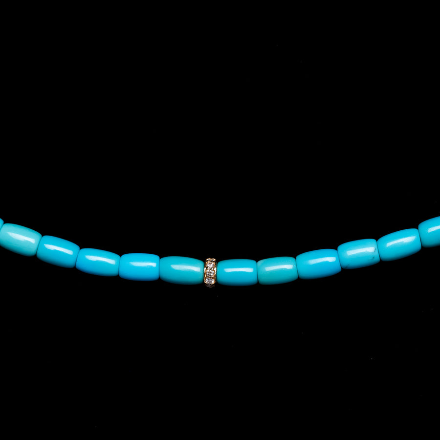 Sleeping Beauty and diamond necklace