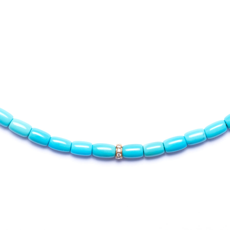 Sleeping Beauty and diamond necklace