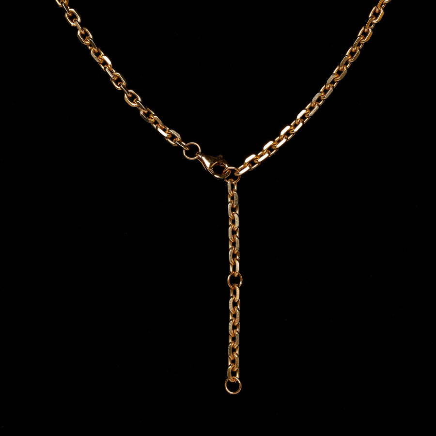 Gold, Diamond and Shell Necklace
