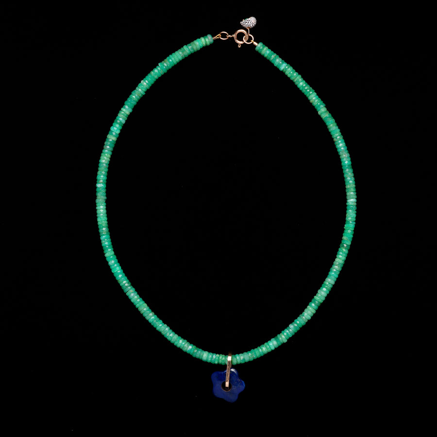 Chrysoprase and Lapis Necklace