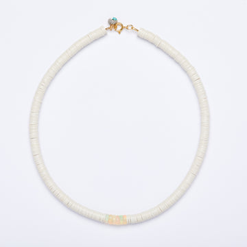 surfer necklace with Ethiopian Opal, large ( various colors)
