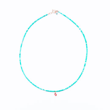 TURQUOISE AND SAPPHIRE NECKLACE