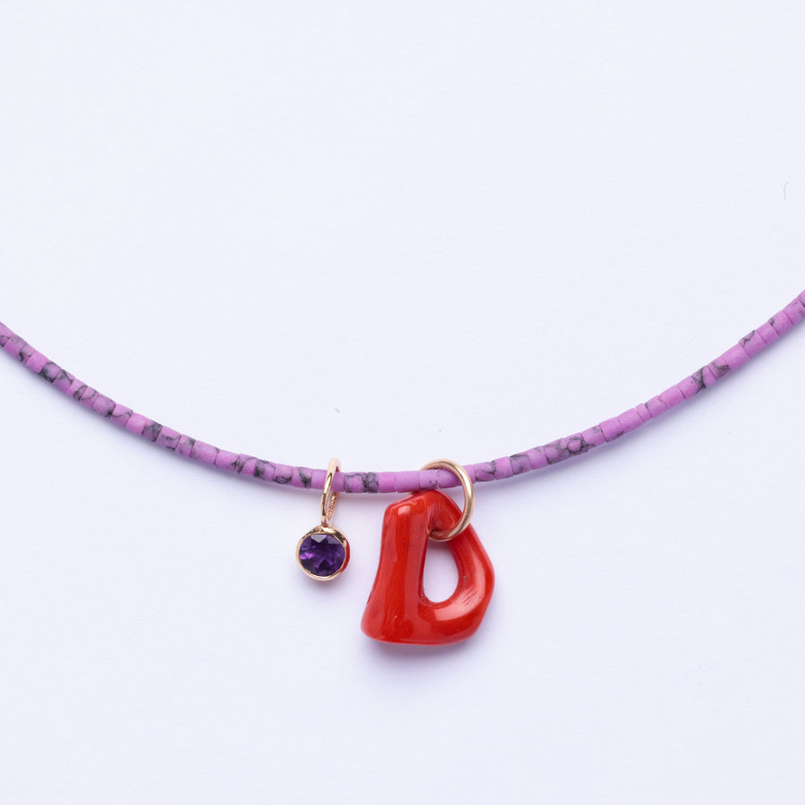 Amethyst Charm Necklace